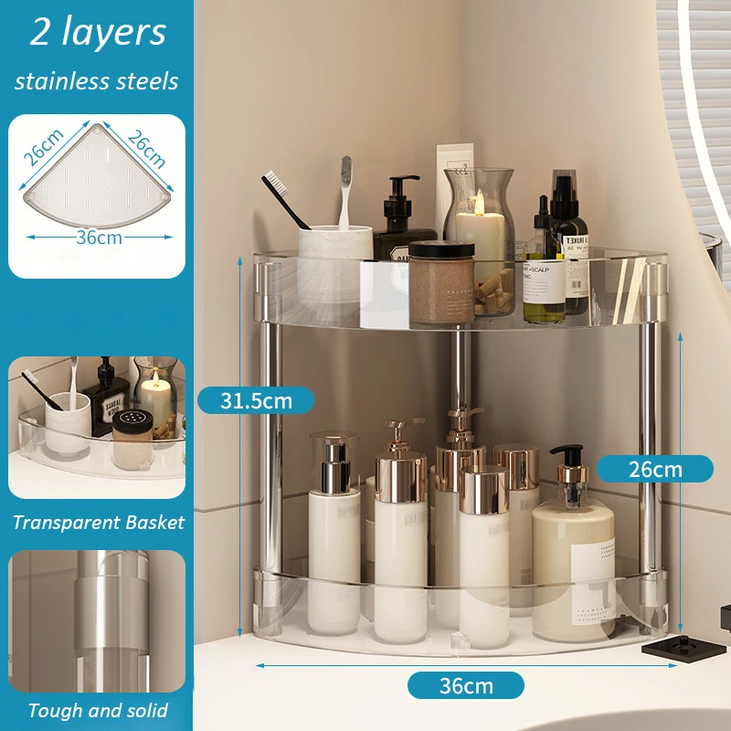 Multi-Layer Rolling Storage Rack with Wheels for Bathroom & Kitchen